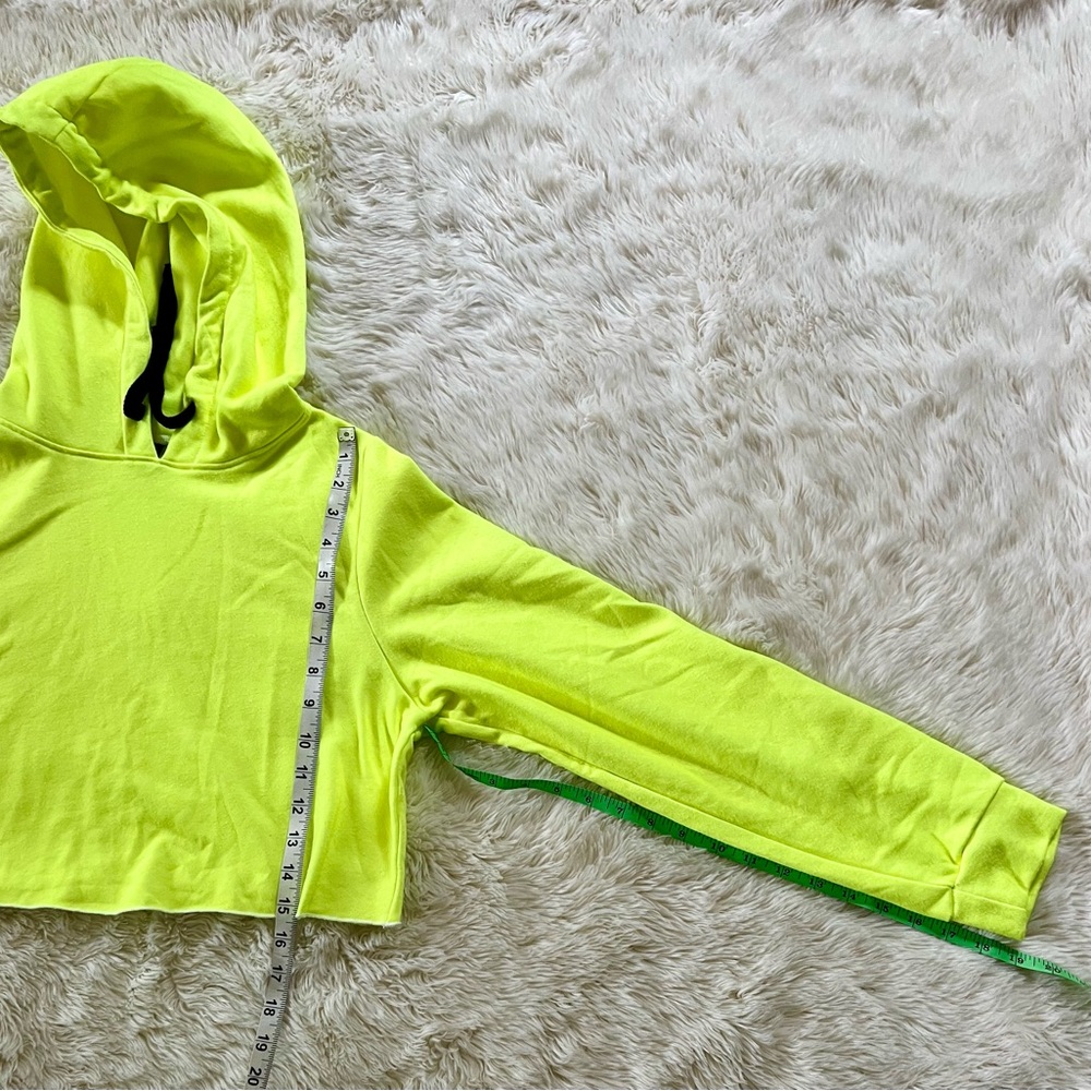 2Pc TRUE RELIGION Neon Crop Hoodie (XL,fits a S) & Logo Black Leggings Sz XS - Picture 9 of 11